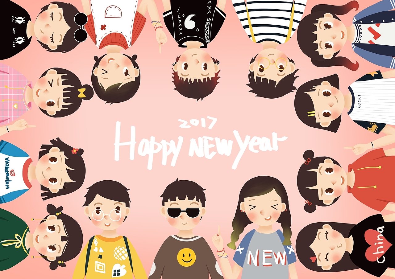 新年贺卡（图ZNzc5MDA4ODA=） - 创作习作 - 站酷设计师风太大你说什么原创素材 - 站酷ZCOOL