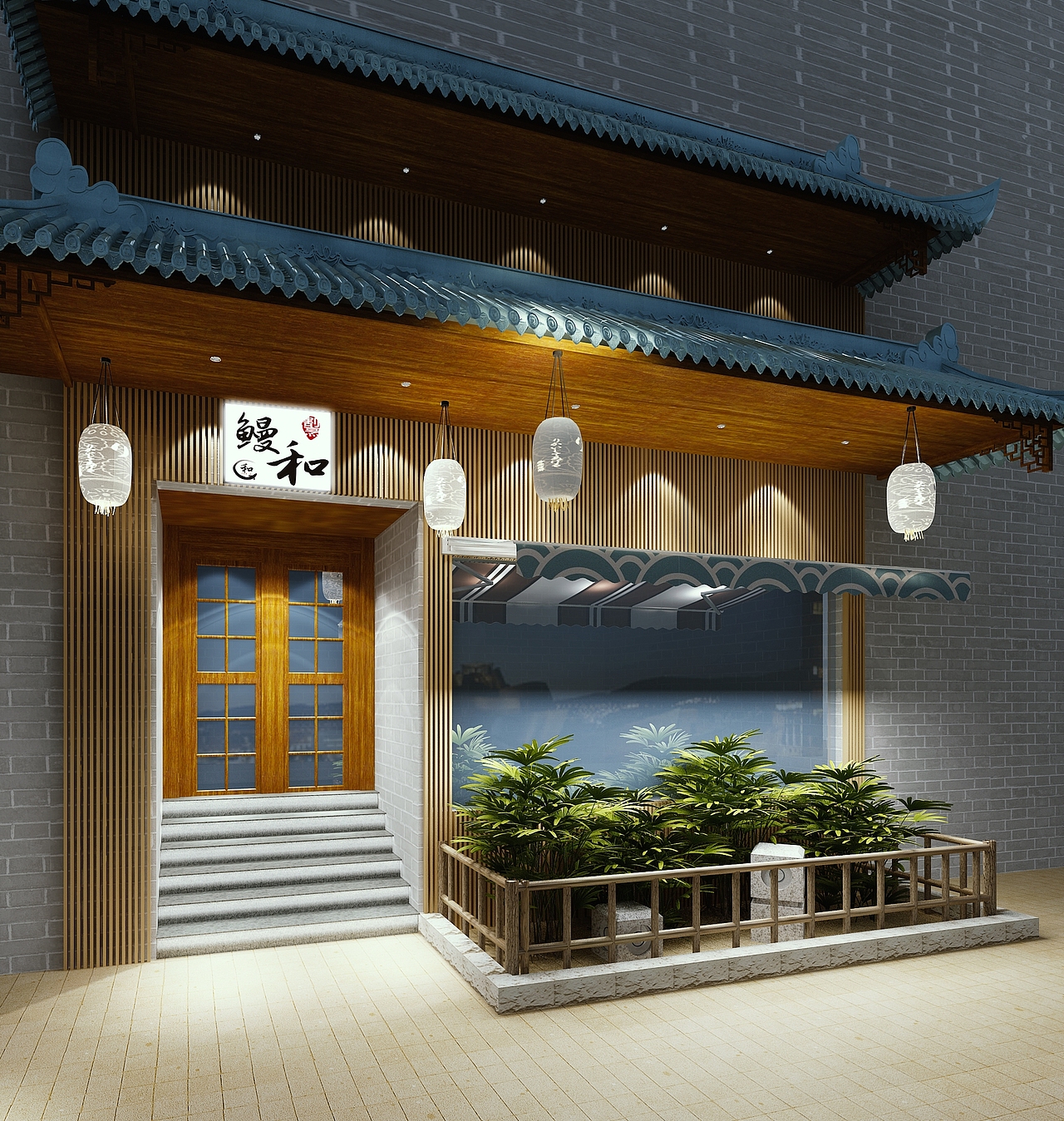 日料店效果图（图ZMjE4ODE1MzA4） - 建筑/空间 - 站酷设计师丶Maskdear原创素材 - 站酷ZCOOL