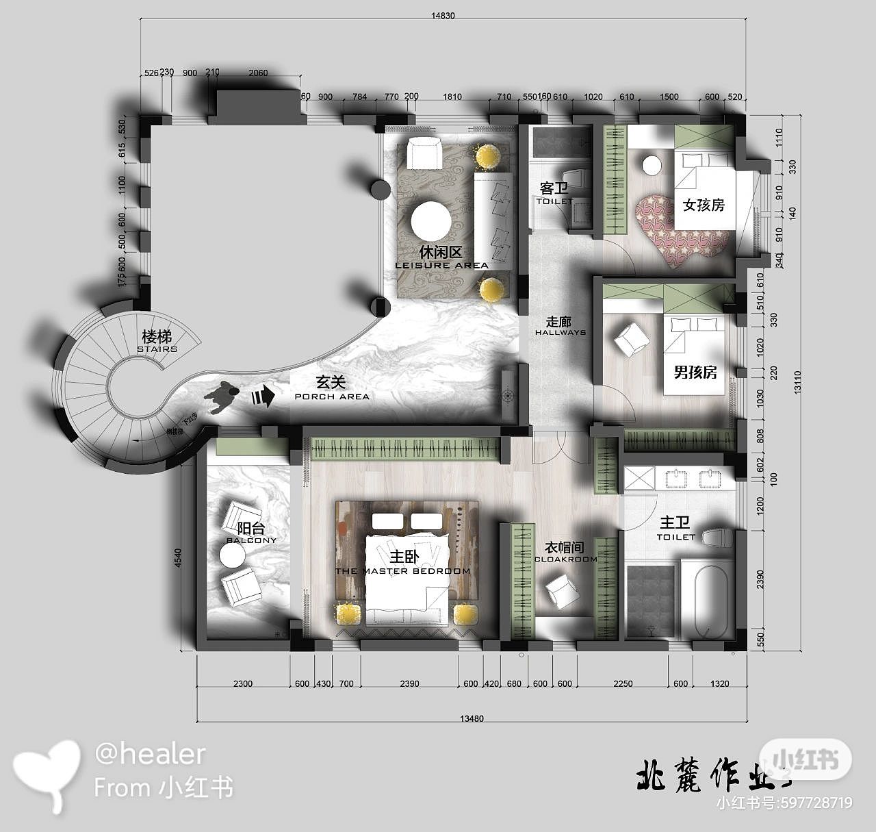 ps彩平图接单（图ZMzI2MzM5NDU2） - 家装设计 - 站酷设计师Epoch丶原创素材 - 站酷ZCOOL