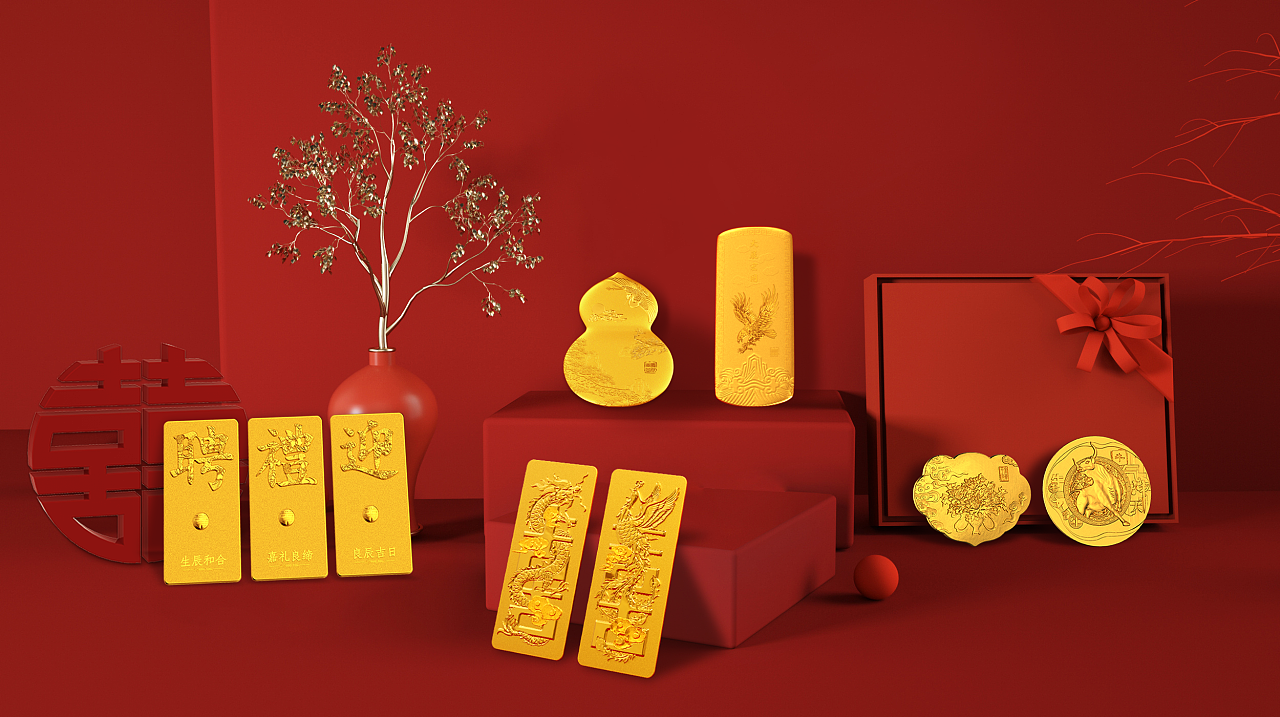 金条设计|工业/产品|生活用品|银弧 - 原创作品 - 站酷 (zcool)