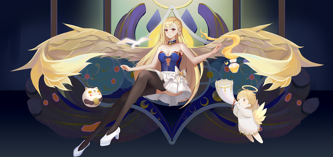 天使爱美丽（图ZMjQxNjg2Mzg0） - 艺术插画 - 站酷设计师菲崽原创素材 - 站酷ZCOOL
