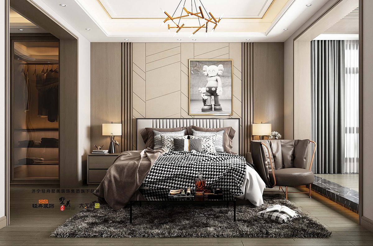 济宁中南珑悦 洋房Y2户型141㎡ 现代轻奢装修设计方案