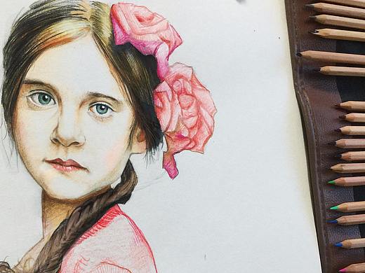 彩铅小女孩3（个人主页-ZMjUzNDY5NTY=） - 创作习作 - 站酷设计师tengzheng原创素材 - 站酷ZCOOL