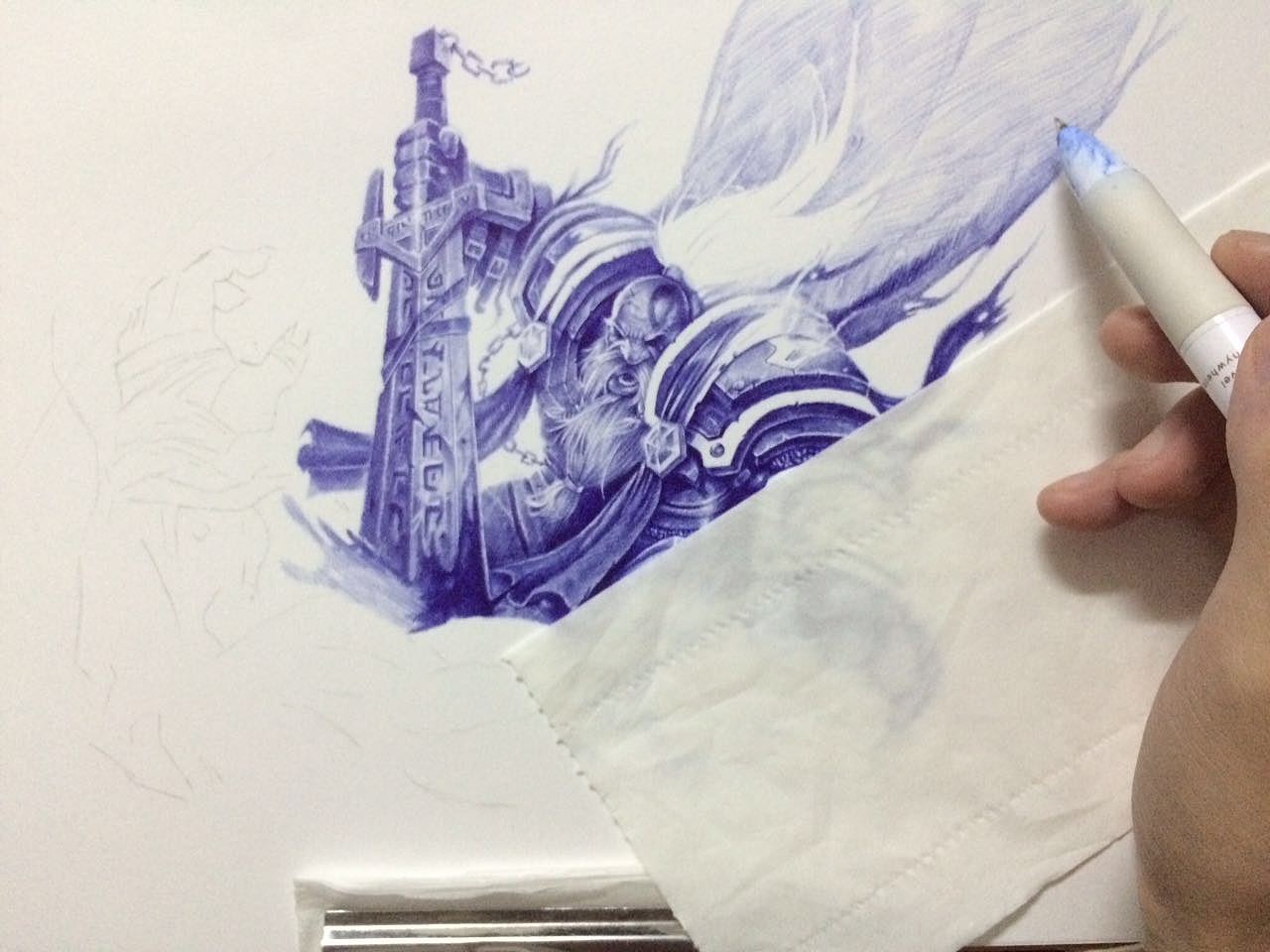 魔兽争霸系列等Y_Lovely圆珠笔手绘