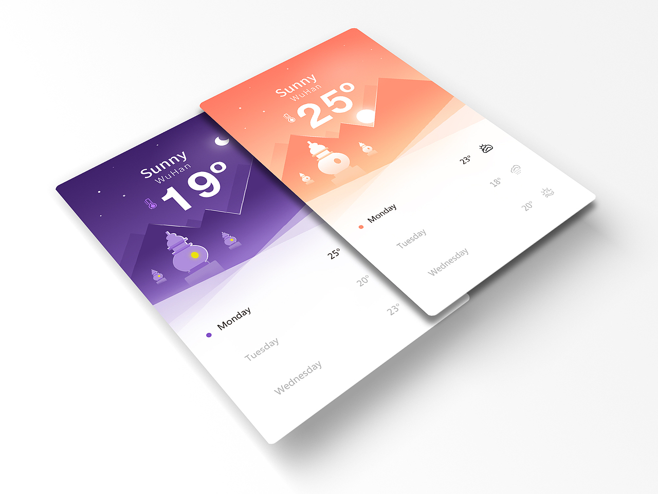 UI天气界面（临摹+设计）作品（图ZNDk0MzUxNjA=） - APP界面 - 站酷设计师管娟原创素材 - 站酷ZCOOL