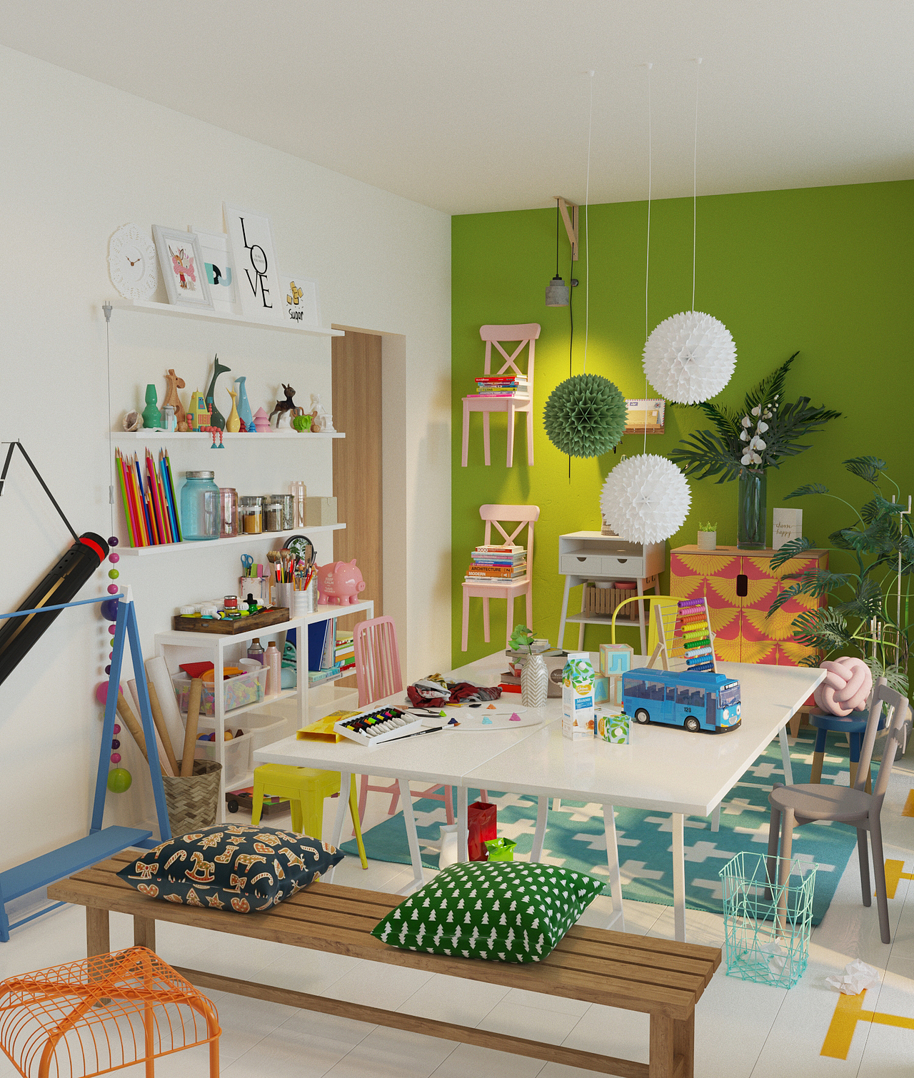 场景中自己喜欢的一处角落