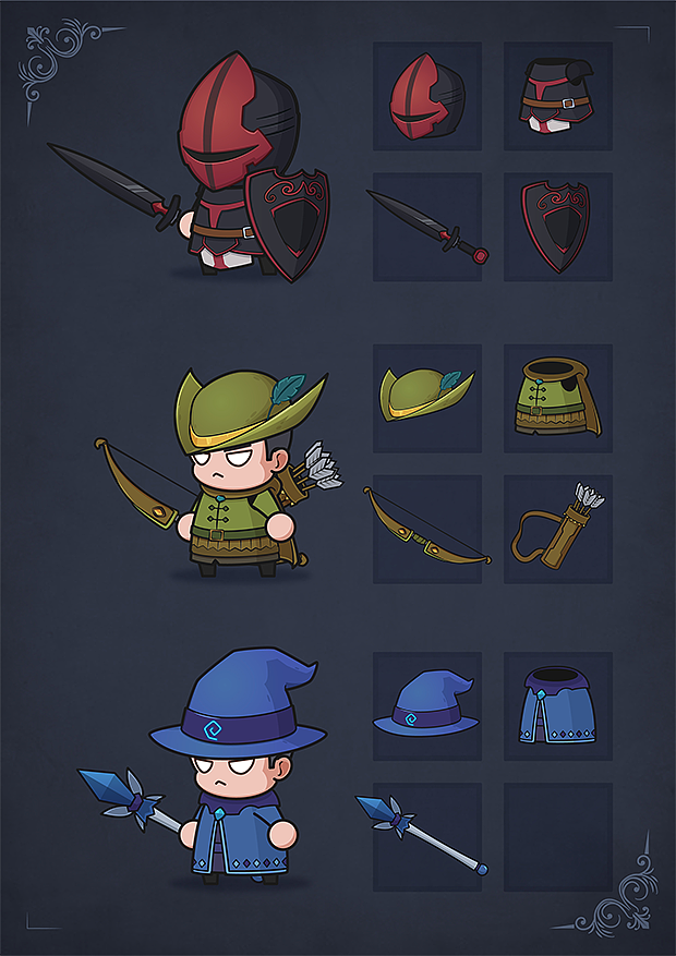 q版小游戏角色怪物设计