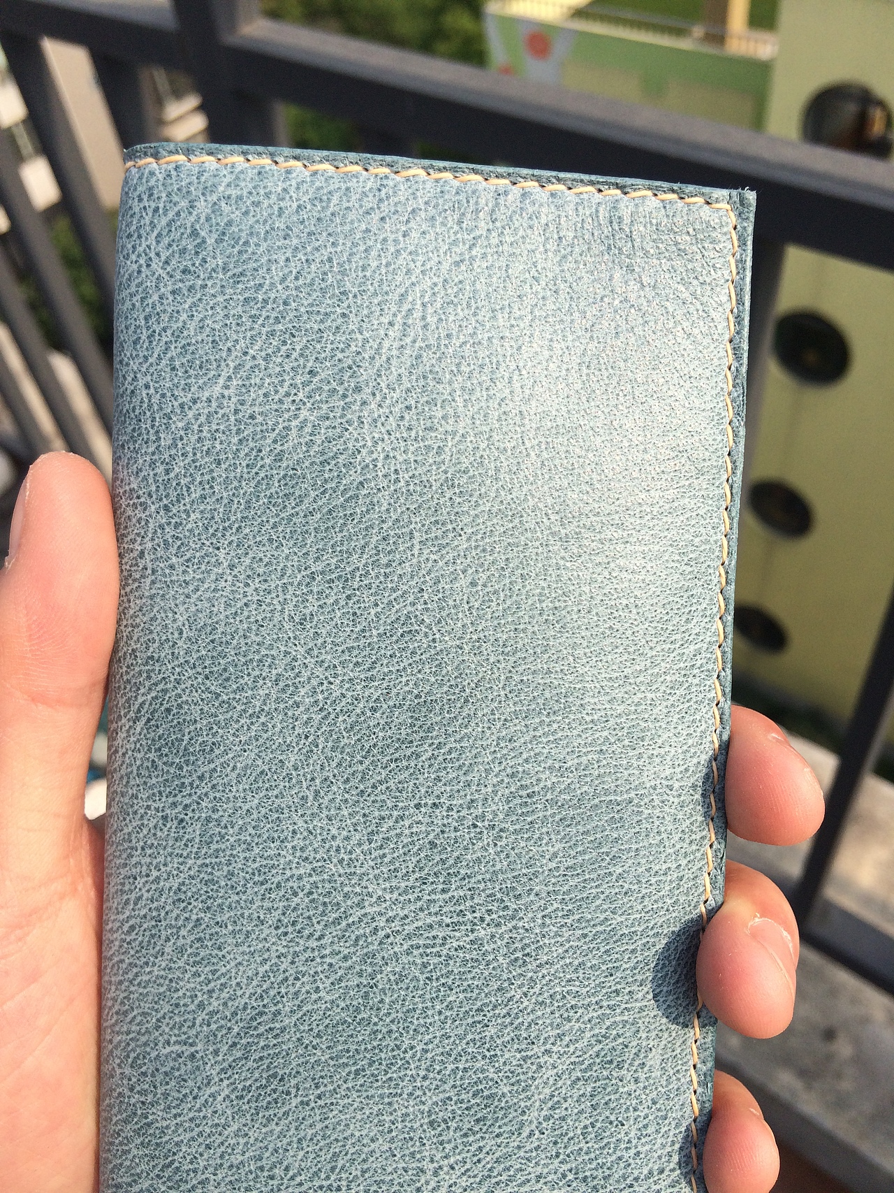 【手工匠-西瓜】给下个月自己的生日礼物手工皮具 长款皮包 封蜡皮