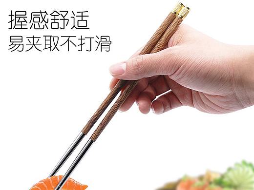 时尚具有金属感的筷子