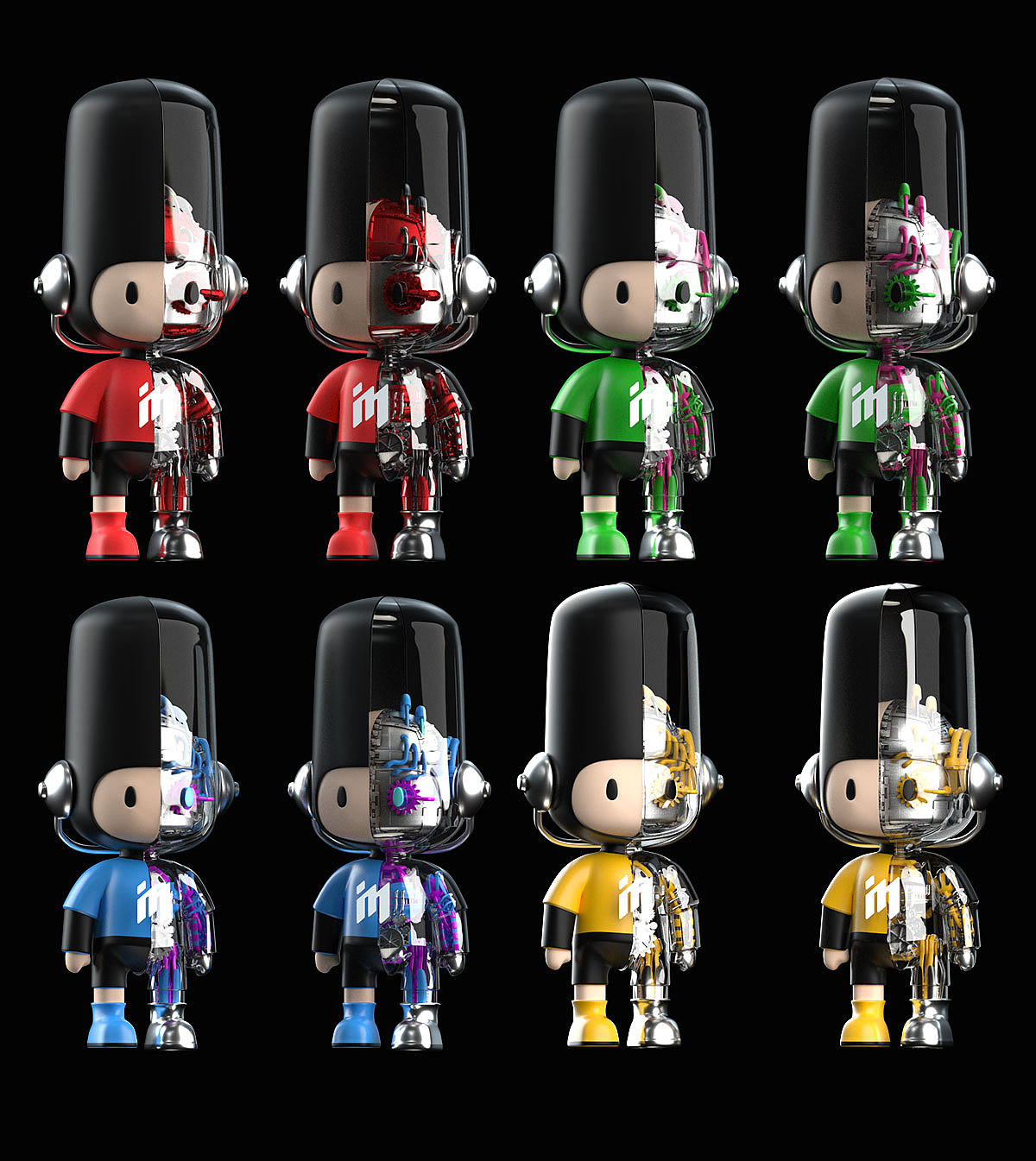 C4D潮玩IP音乐人乐哥机械版（图ZMjc2NzkxNjIw） - 人物/生物 - 站酷设计师Abbott&art原创素材 - 站酷ZCOOL