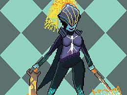 Dota2幻影刺客像素画