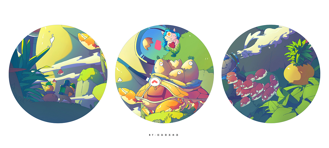 菠萝树拼图系列