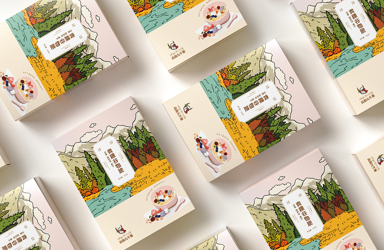 青稞麦片包装设计（图ZMjUwMzA2NDc2） - 包装 - 站酷设计师善恩设计工作室原创素材 - 站酷ZCOOL