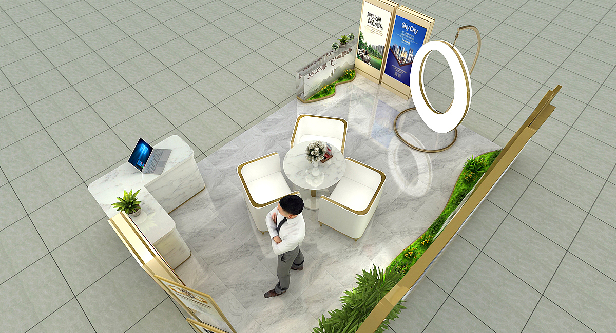 地产活动展台展点（图ZMjA2NDU4MzAw） - 其他三维 - 站酷设计师蓝LANT原创素材 - 站酷ZCOOL