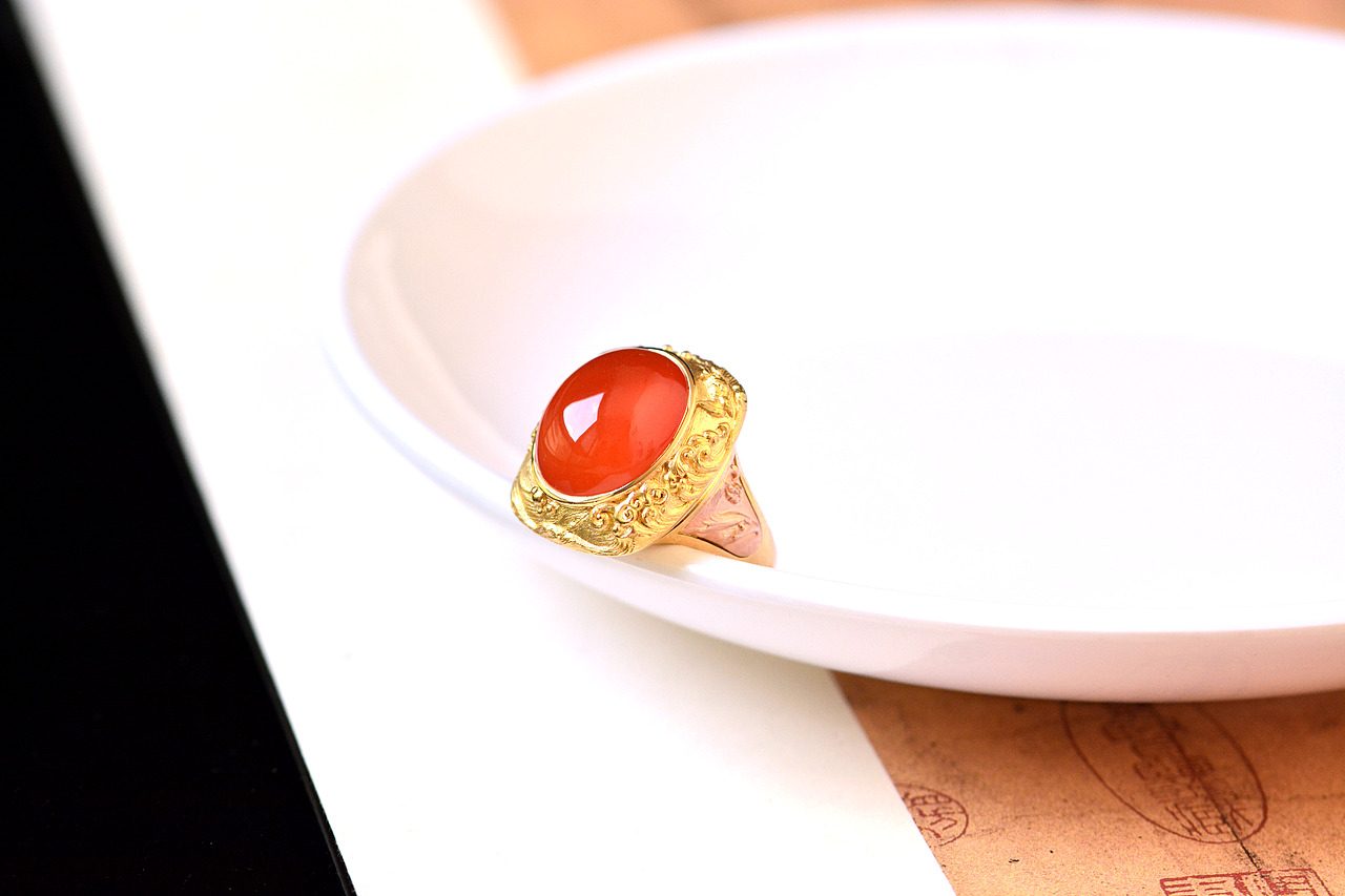 设计师作品|南红老鹰戒指