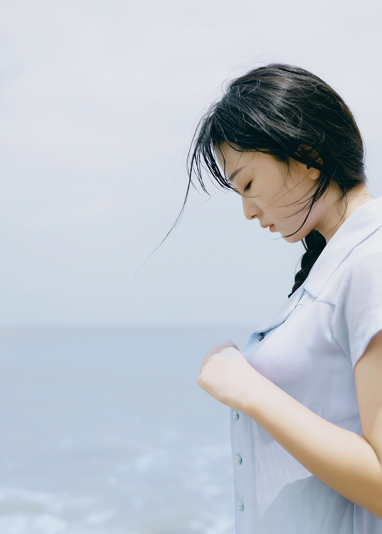 日系海边人像写真 乌龙茶|摄影|人像摄影|浮光discrete_原创作品-站酷