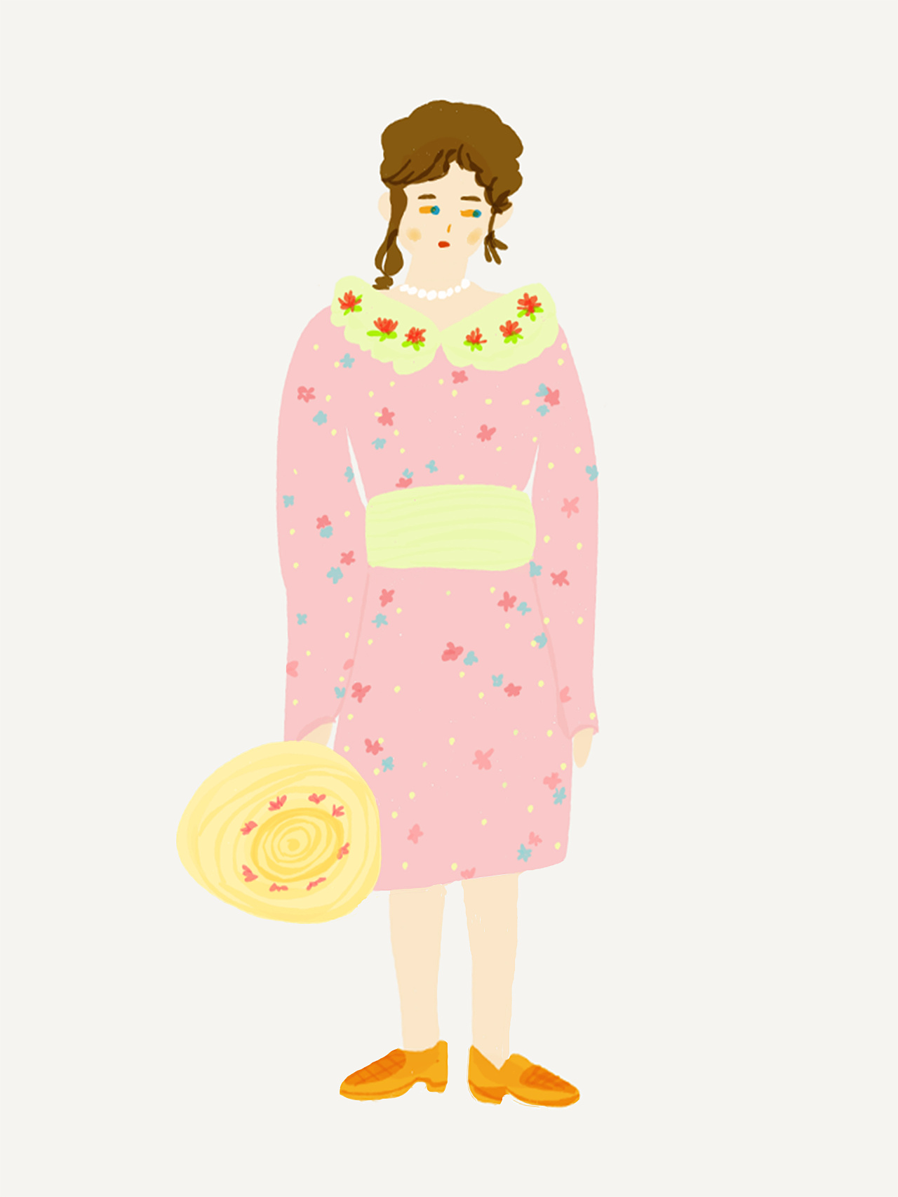 时尚服装设计人物插画