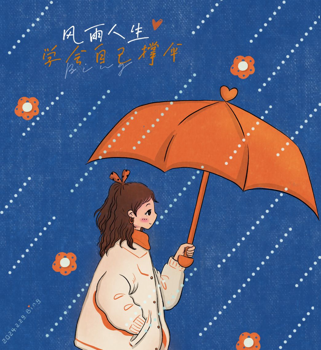 风雨人生,学会自己撑伞