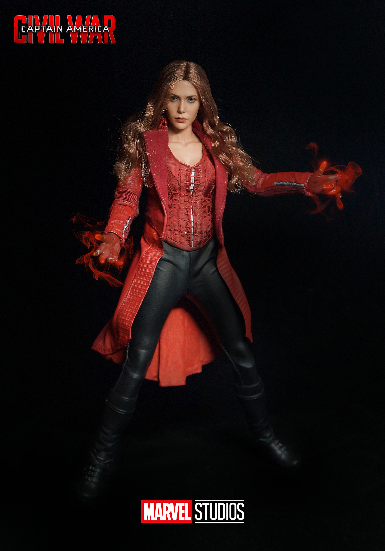 hottoys美国队长3内战 复仇者联盟绯红女巫3.0猩红女巫