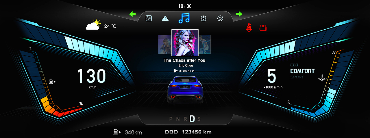 HMI 仪表盘设计（图ZMTY0MDgzNzA4） - 交互/UE - 站酷设计师壹泯原创素材 - 站酷ZCOOL