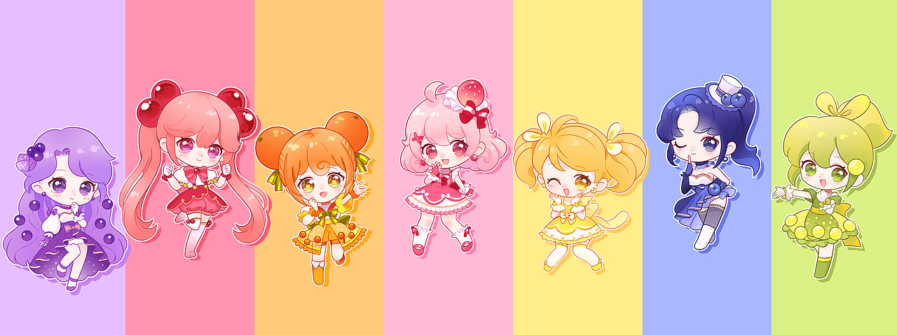 水果拟人-水果少女团