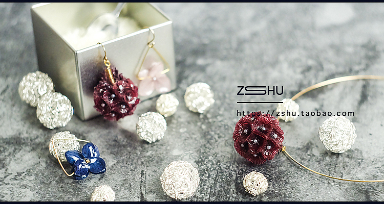 ZSHU 松虫果永生花首饰