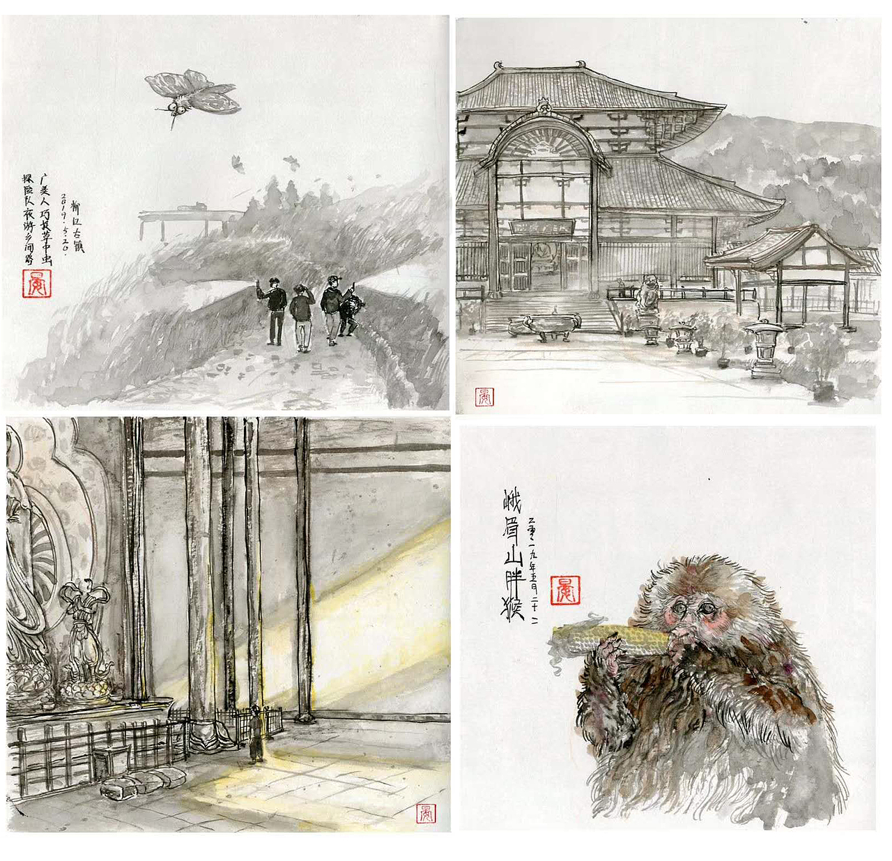 懿晏2019年终总结·插画·岩彩·模型·版画