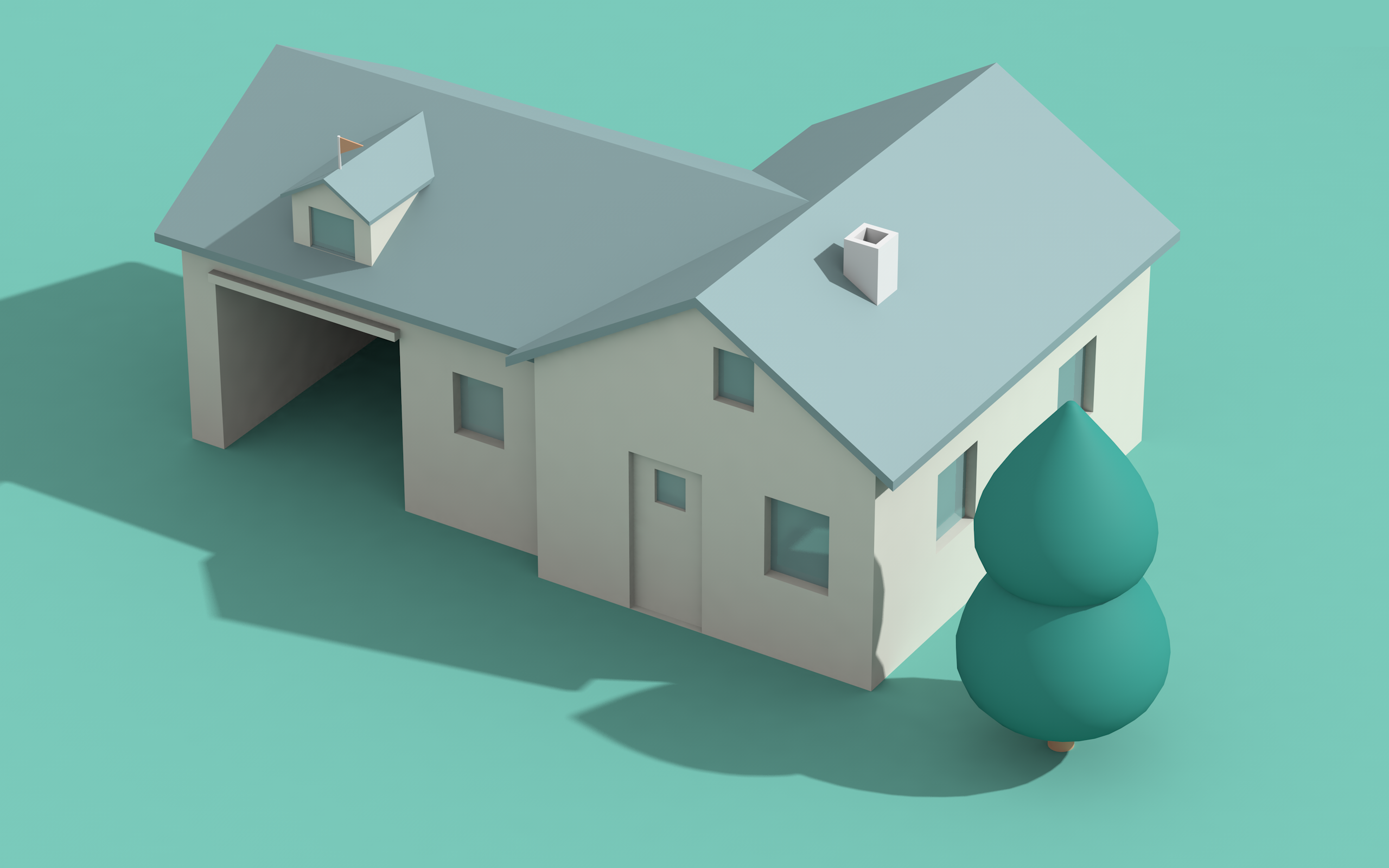 【c4d每日一学016】小镇街道