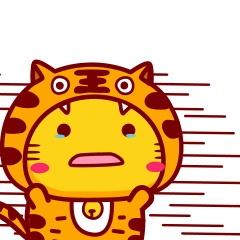 哈咪猫x小老虎插画表情