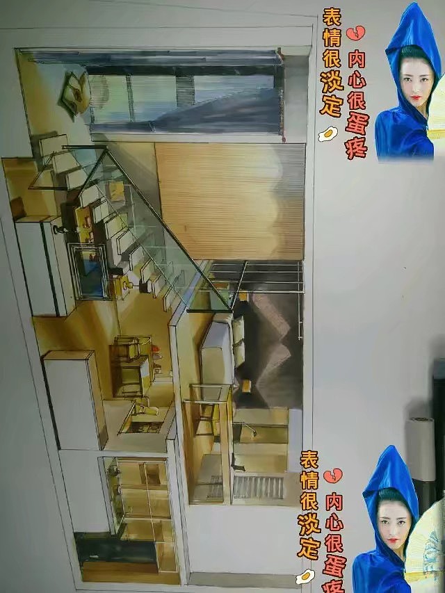 室内景观手绘作品（图ZOTYxNzc1NzY=） - 家装设计 - 站酷设计师汪亦龙原创素材 - 站酷ZCOOL