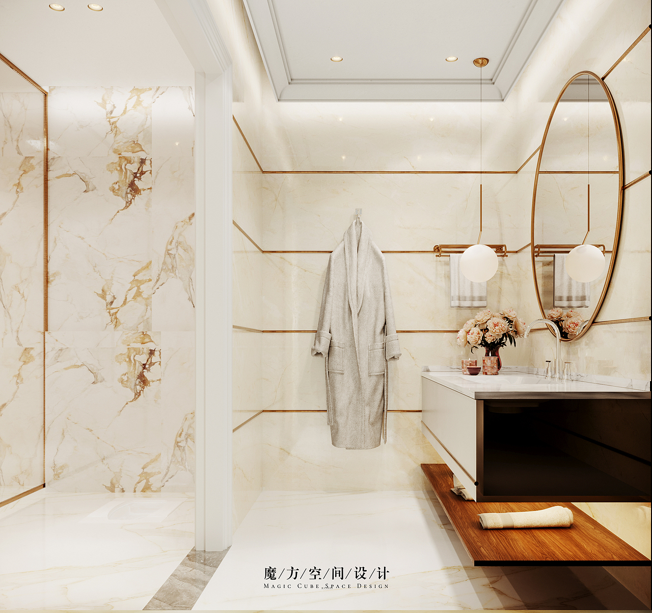 【魔方】法式轻奢•贵州遵义别墅项目（图ZMjE2NzMxOTU2） - 家装设计 - 站酷设计师魔方空间设计原创素材 - 站酷ZCOOL