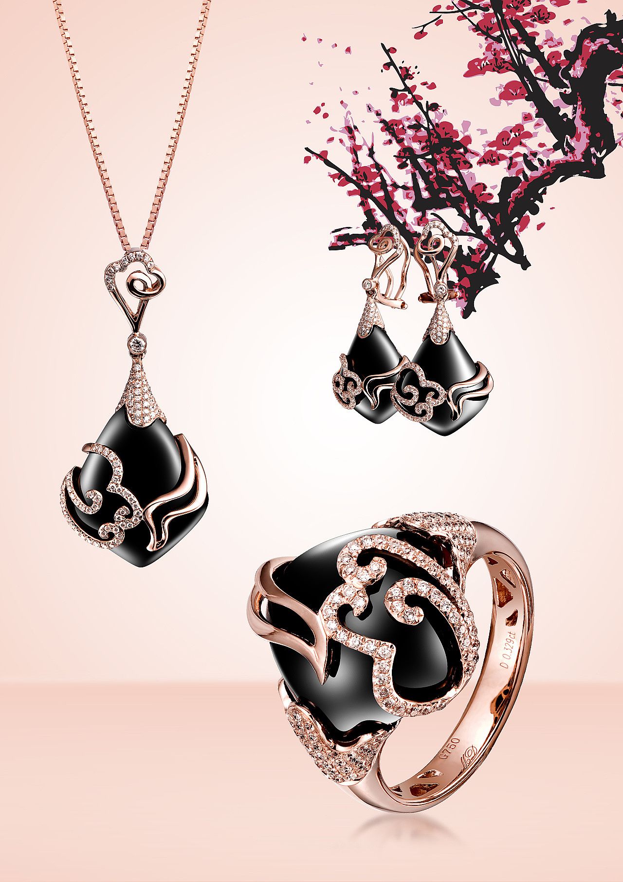 珠宝拍摄作品 - 中国风