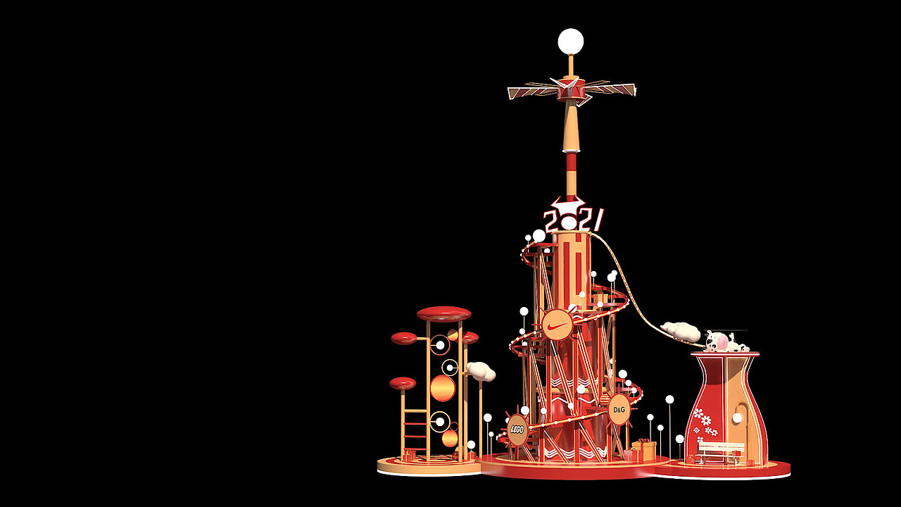 某商场美陈（图ZMjMwOTE3OTA0） - 场景 - 站酷设计师美陈Hello世界原创素材 - 站酷ZCOOL