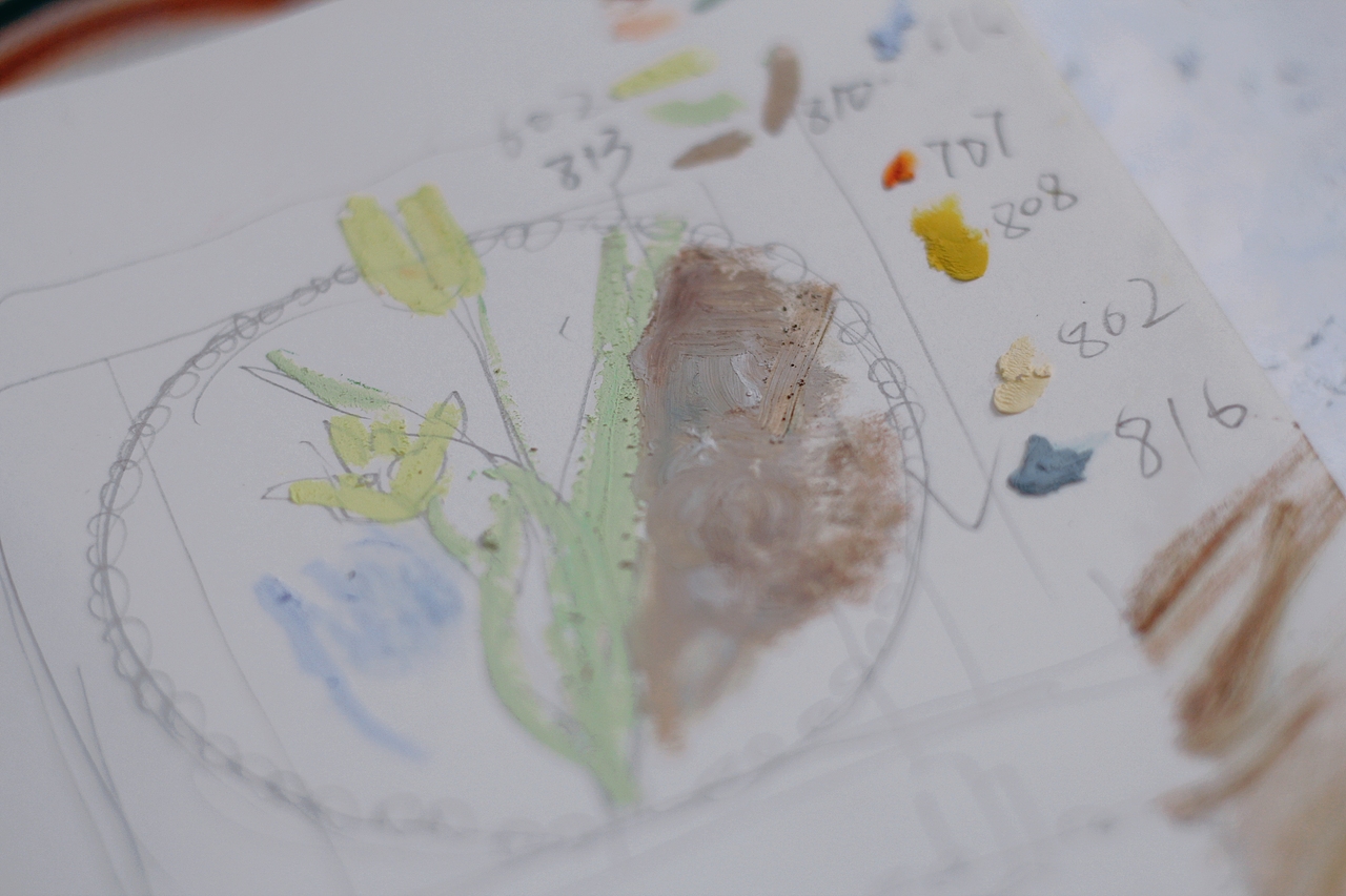 春天花会开——油画棒郁金香（图ZMjk2MDM0OTcy） - 绘画 - 站酷设计师燕柒7原创素材 - 站酷ZCOOL