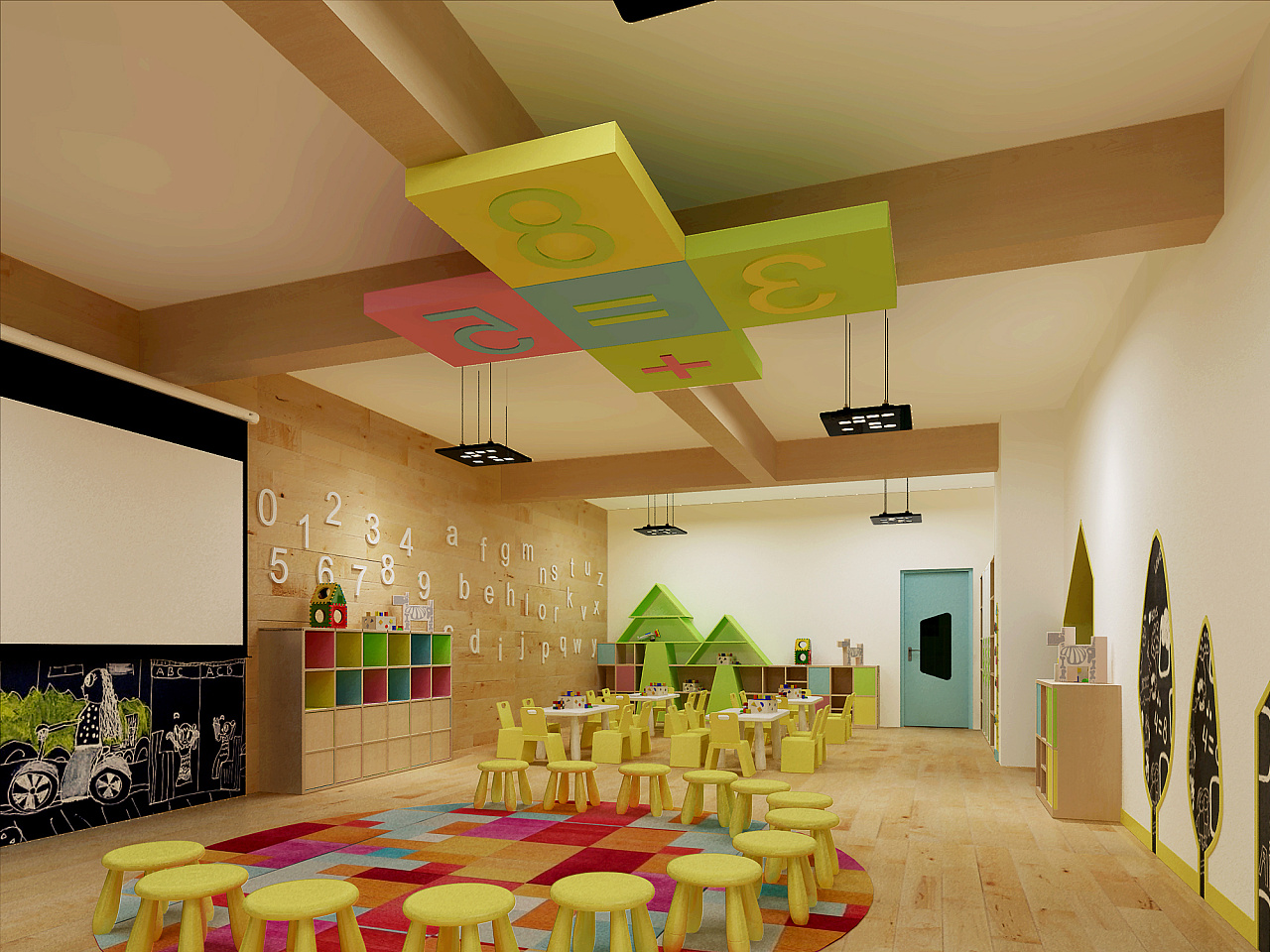 幼儿园设计|儿童教育空间设计|早教教室设计|空间|展陈设计|微信15121083831 - 临摹作品 - 站酷 (ZCOOL)