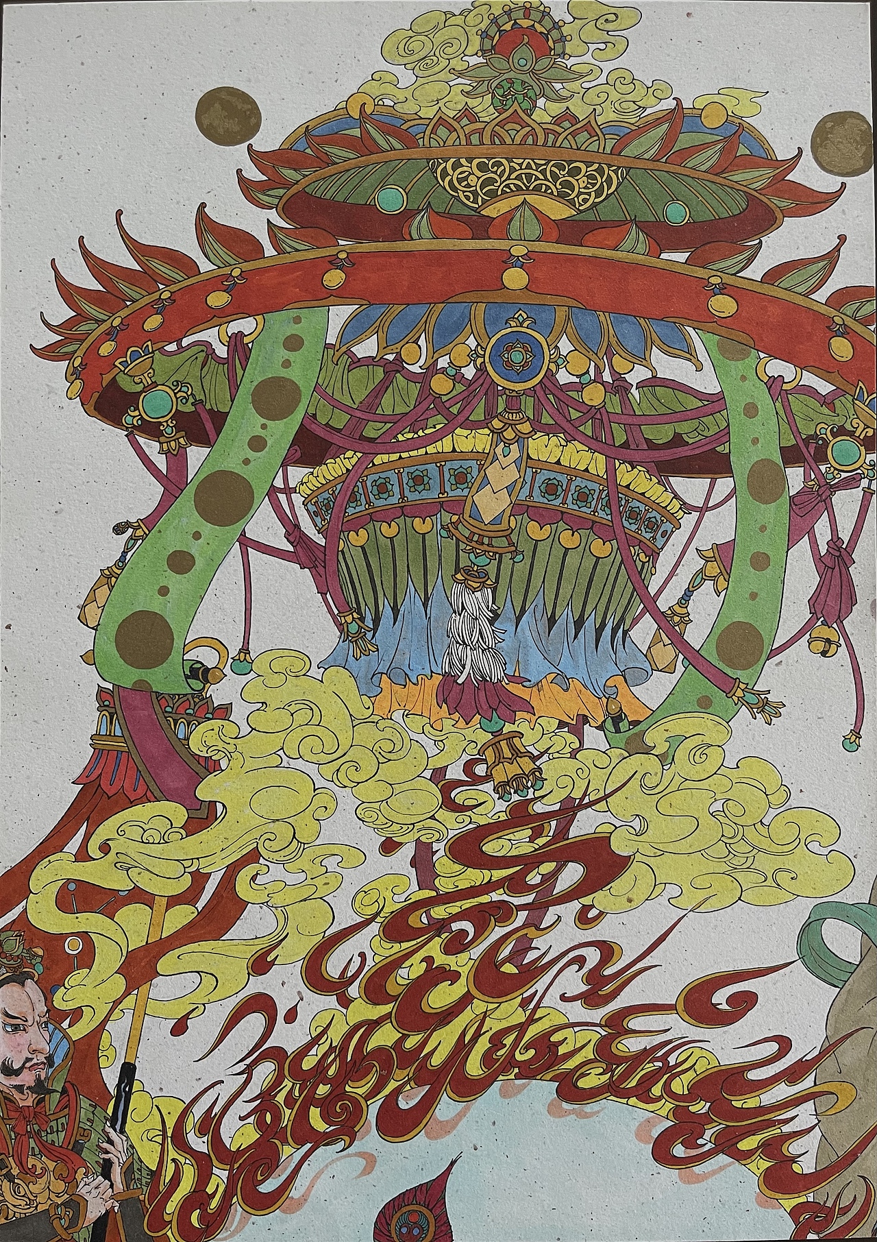 护国天王图（图ZMzA2OTAwMDY4） - 艺术插画 - 站酷设计师风暴降临原创素材 - 站酷ZCOOL