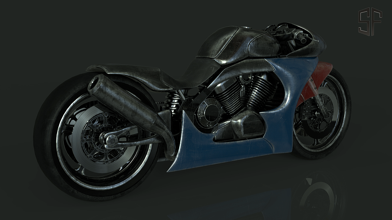 黑猫摩托战损版概念设计（图ZMjc0Njk0MTI0） - 机械/交通 - 站酷设计师sufengphoenix原创素材 - 站酷ZCOOL