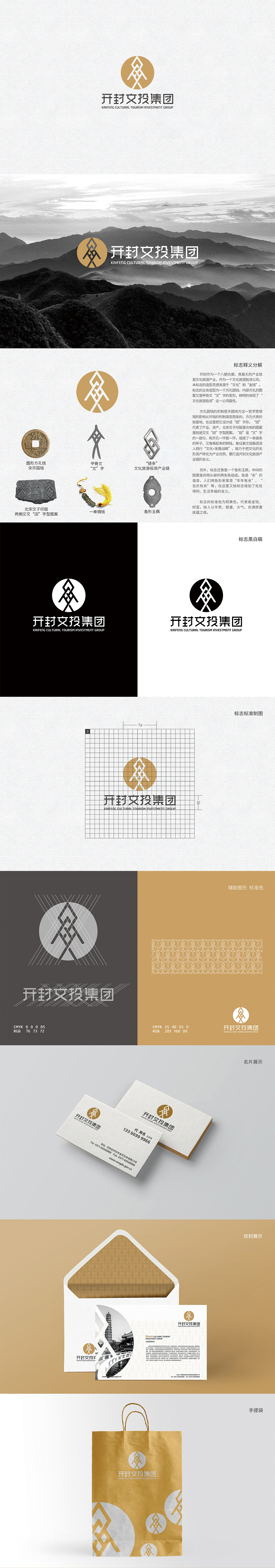 开封文投集团logo设计（图ZMTA2NTI3MjQ4） - Logo - 站酷设计师开封源设计工作室原创素材 - 站酷ZCOOL