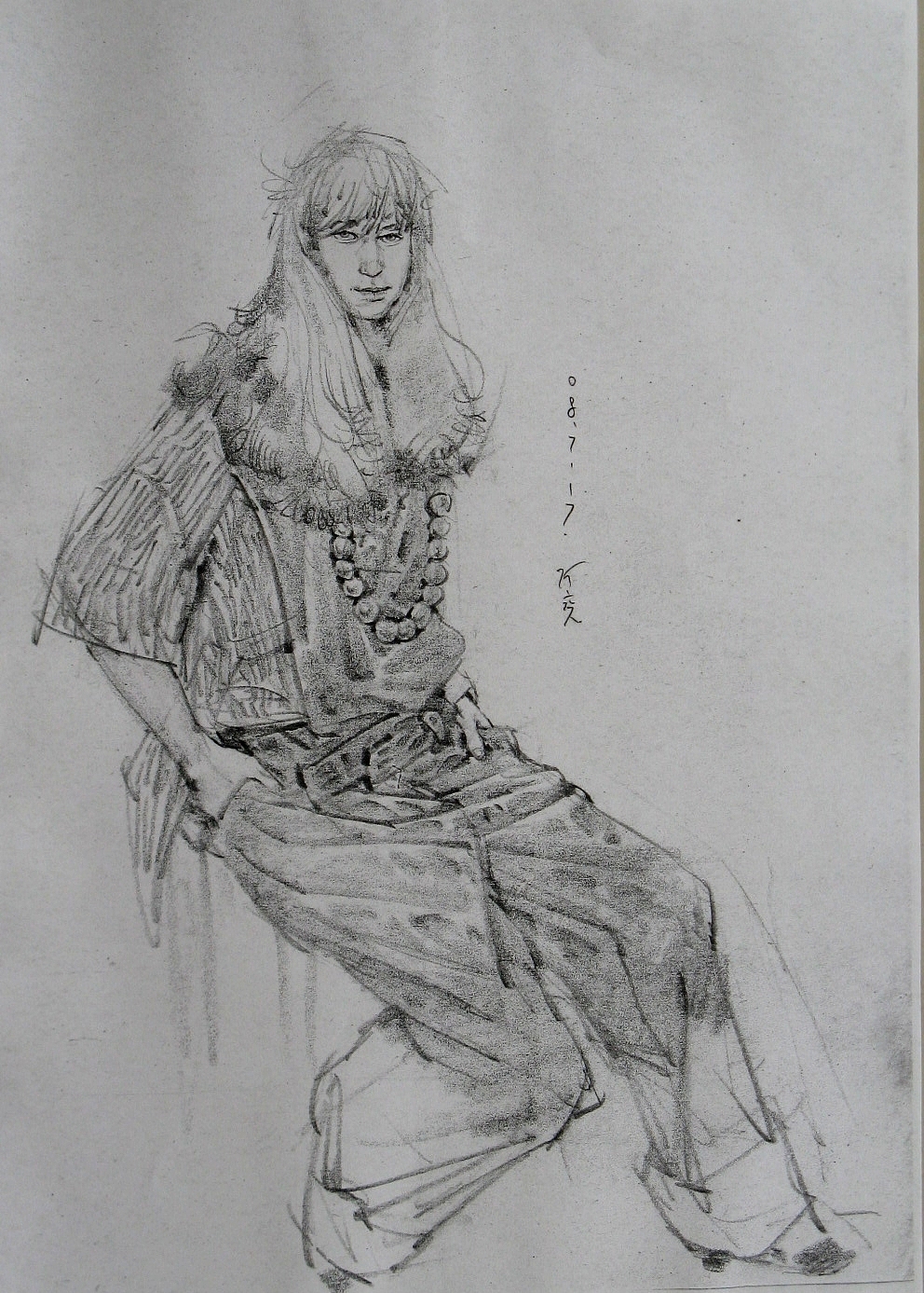 读研究生前后时期的速写作品