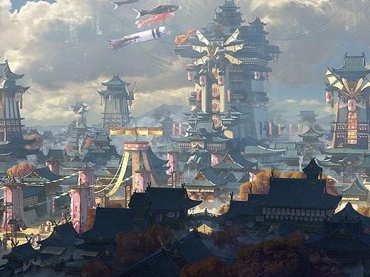 城市里弥漫着节日的氛围