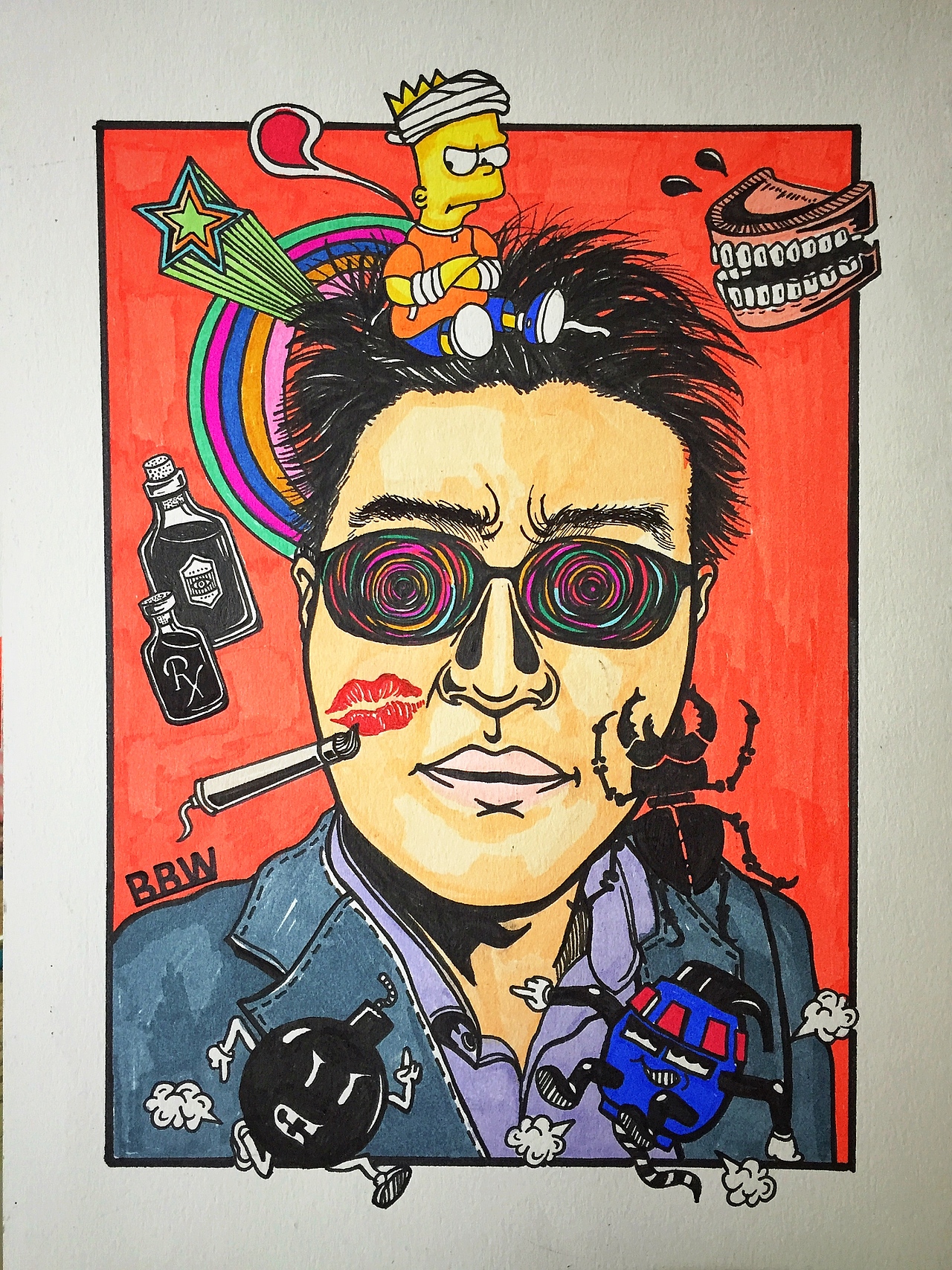 “以物换画”——定制一幅专属你的画像（图ZNTgzMTM0ODA=） - 新锐潮流插画 - 站酷设计师安妮未来原创素材 - 站酷ZCOOL