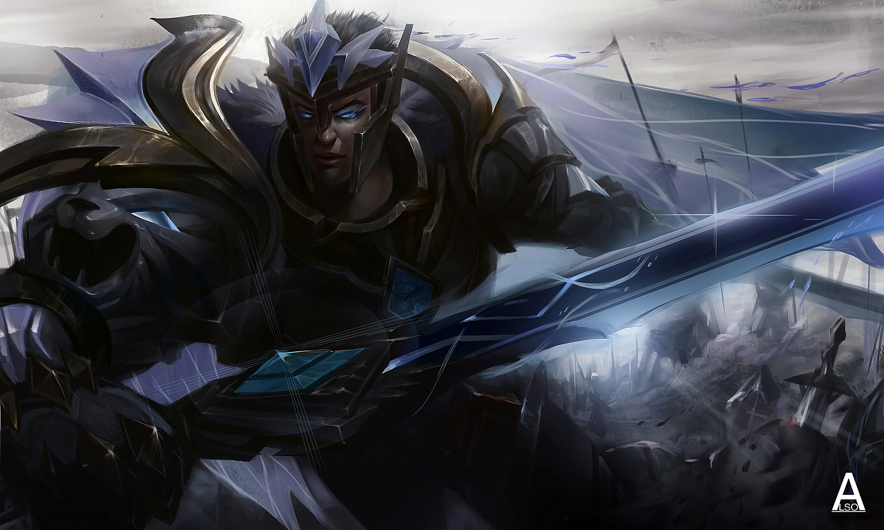 盖伦同人图插画练习