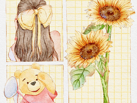 分镜水彩插画