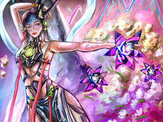 原创 《赛博古风女》