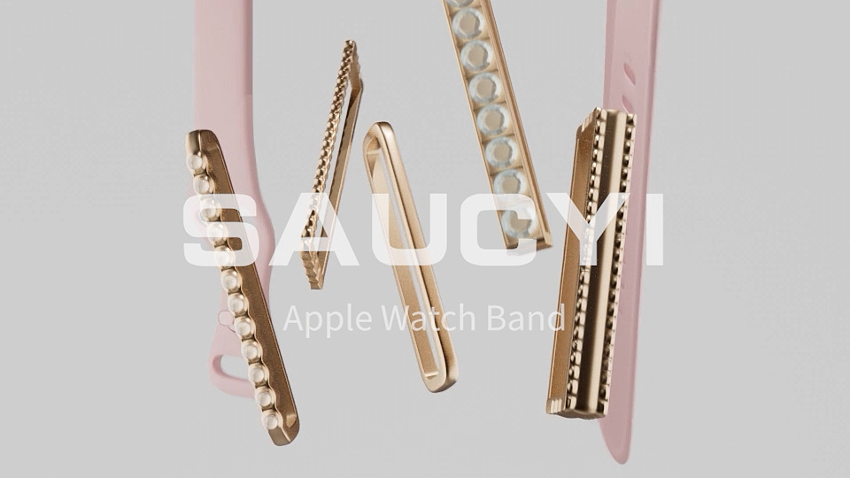 八字扣硅胶表带 苹果手表 亚马逊手表视频 表带视频