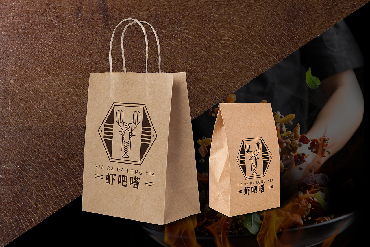 小龙虾餐厅logo设计