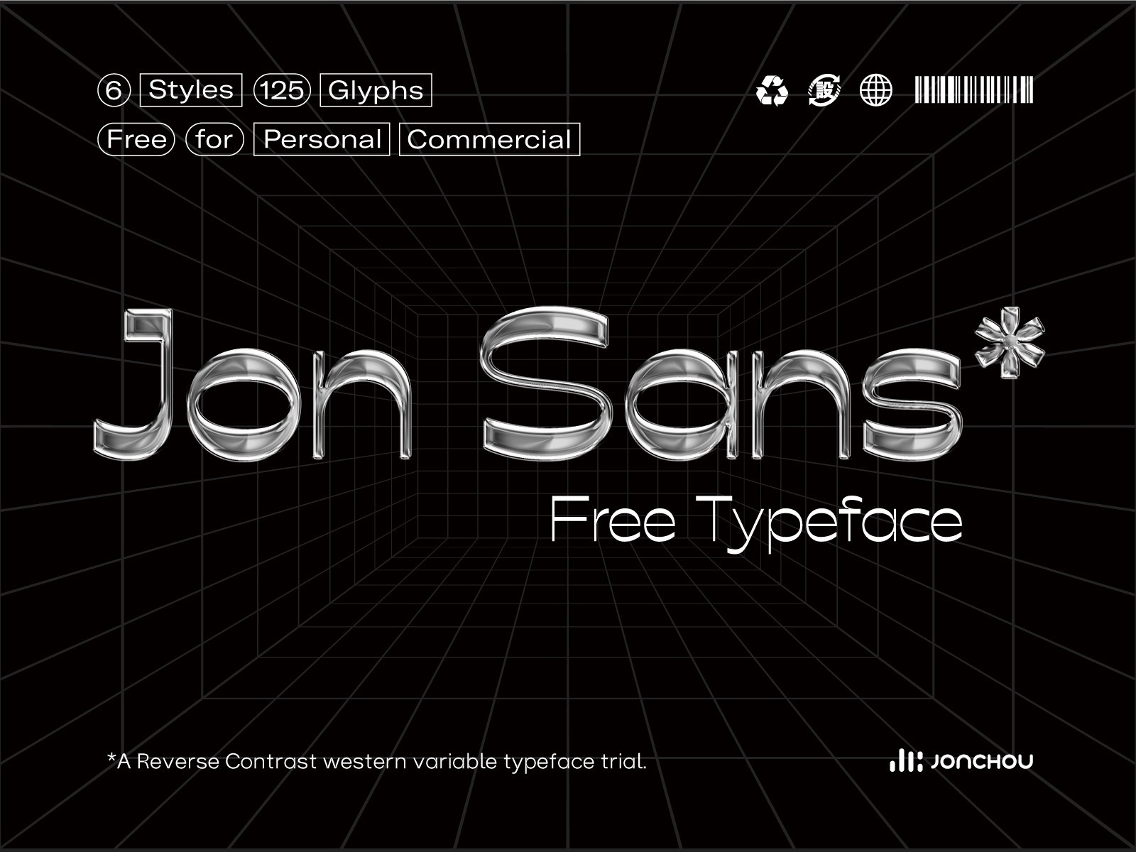 Jon Sans丨Free Variable Typeface丨免费可变西文字体