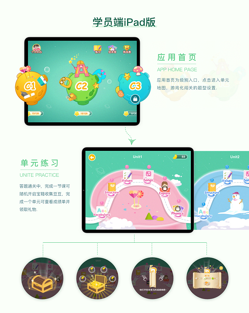 开心豆学员端APP设计