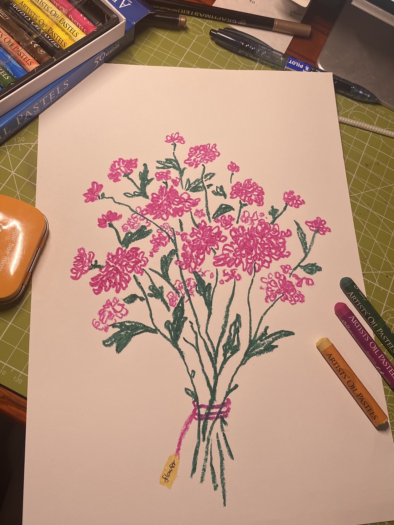 蜡笔画-花卉系列