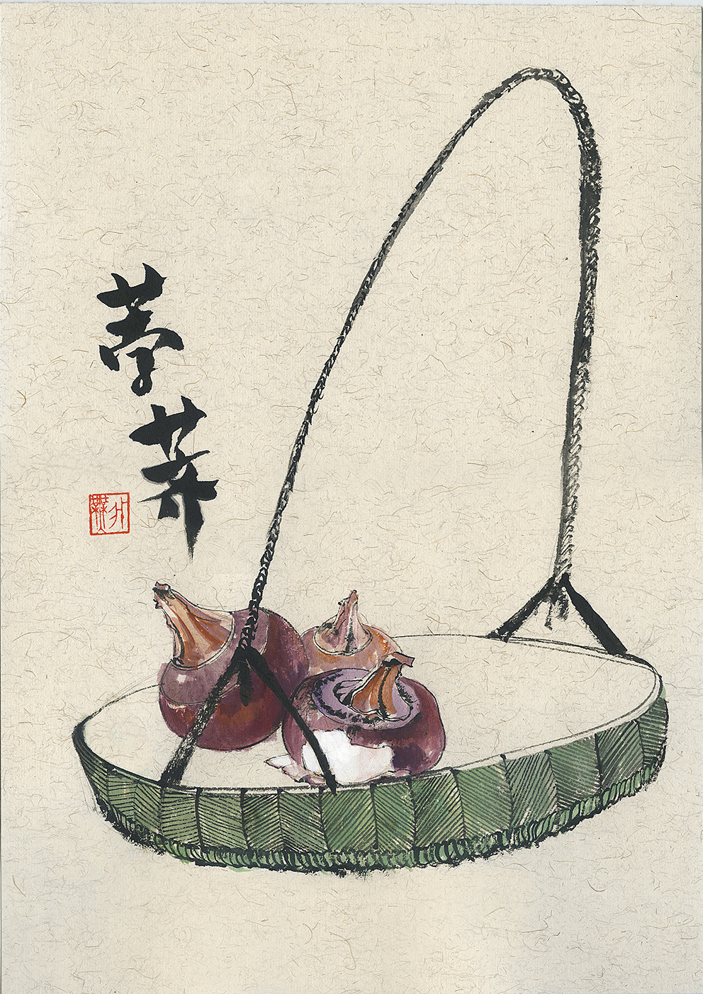 国画《水八仙系列》